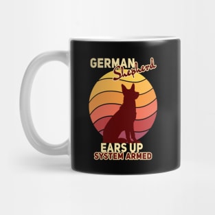 German Shepherd Ears Up System Armed Mug